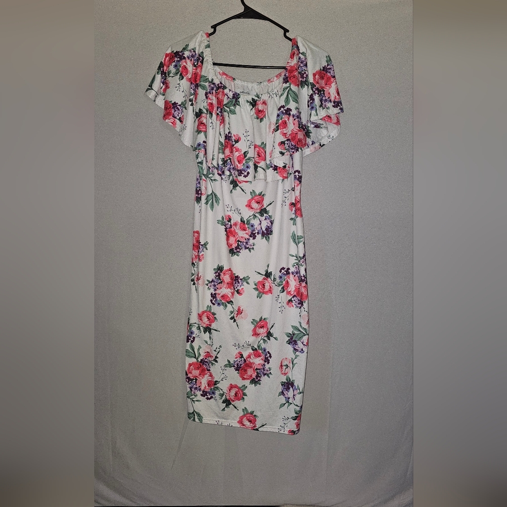 Floral Off-Shoulder Dress